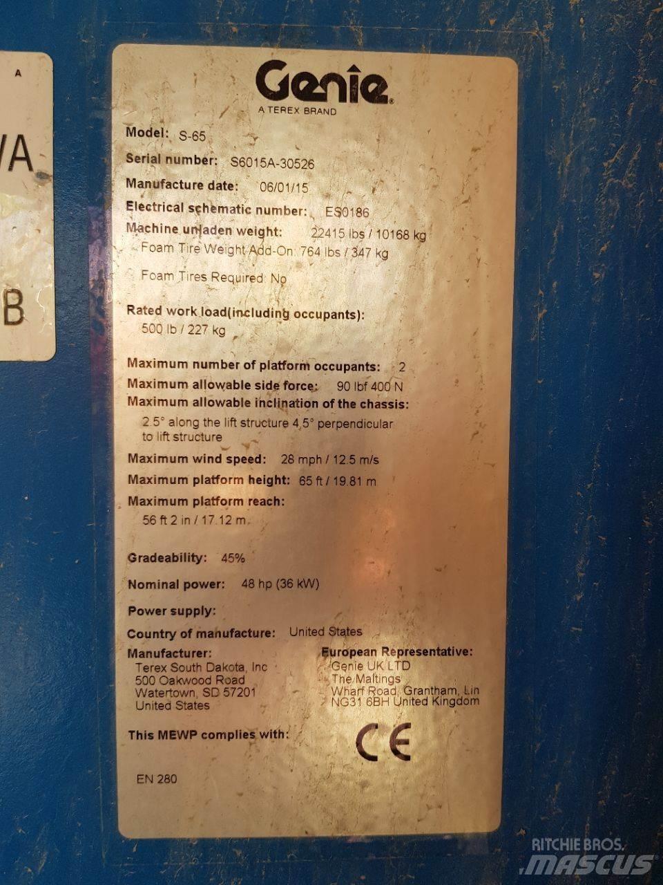 Genie S65 Teleszkópos emelők