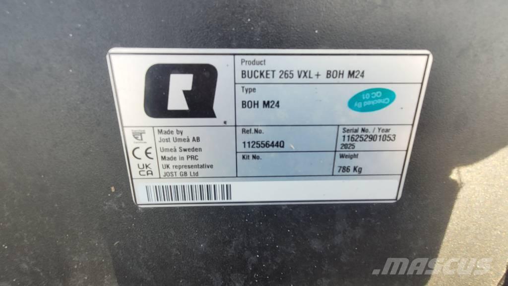 Quicke VXL+ 265 Homlokrakodó tartozékok