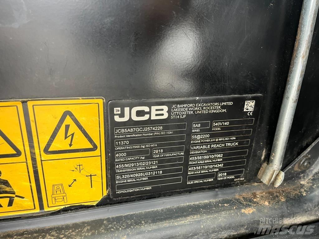 JCB 540-140 Teleszkópos rakodók