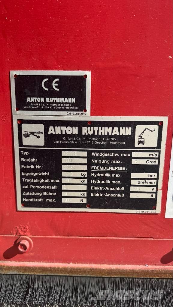 Ruthmann TR220 Teleszkópos emelők