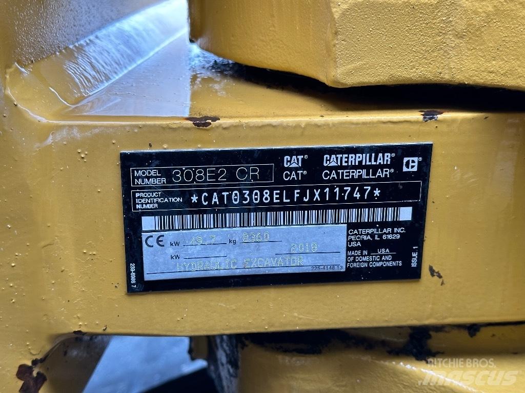 CAT 308E2 CR Közepes (midi) kotrók 7 t - 12 t