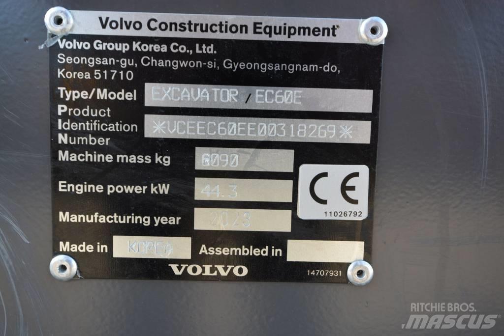 Volvo EC 60 E Mini kotrók < 7t
