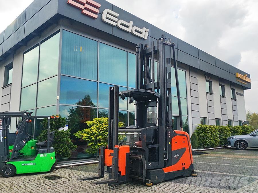 Linde K Magasraktári szűkfolyosós targonca