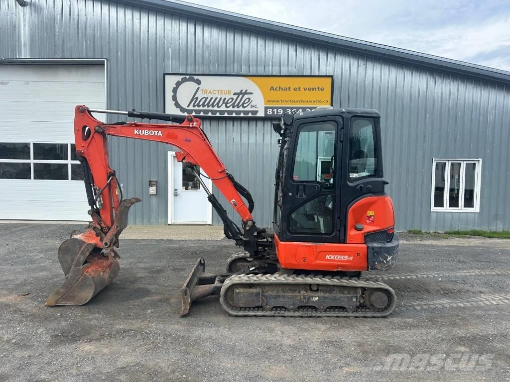 Kubota KX 033-4 Mini kotrók < 7t