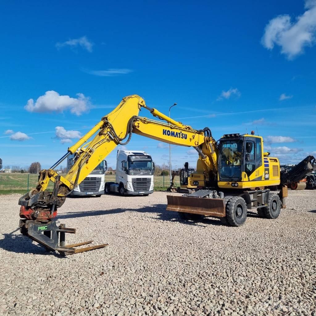 Komatsu PW180 - 11E0 Gumikerekes kotrók