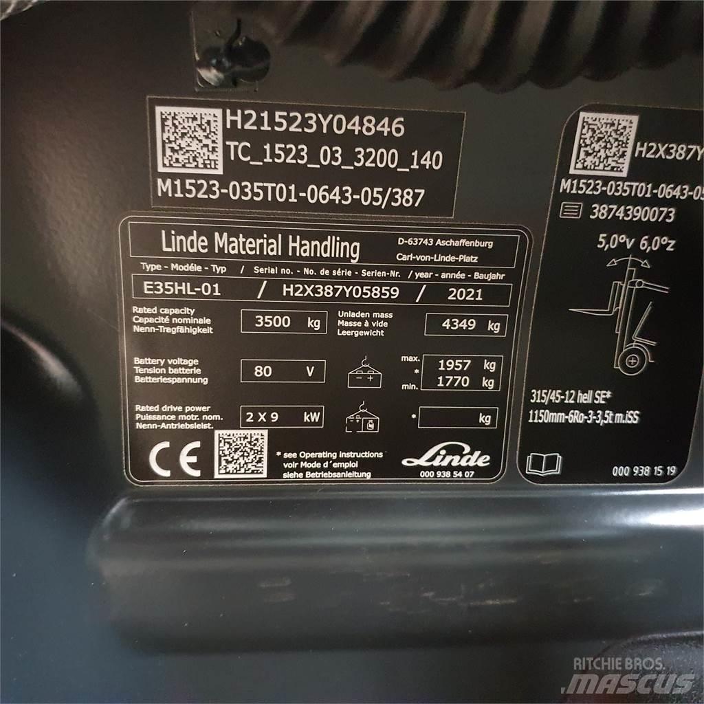Linde E35HL Elektromos targoncák