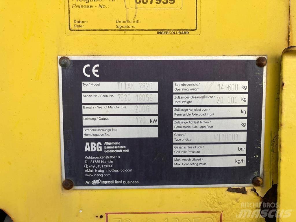 ABG Titan 7820 Aszfalt terítõ gépek