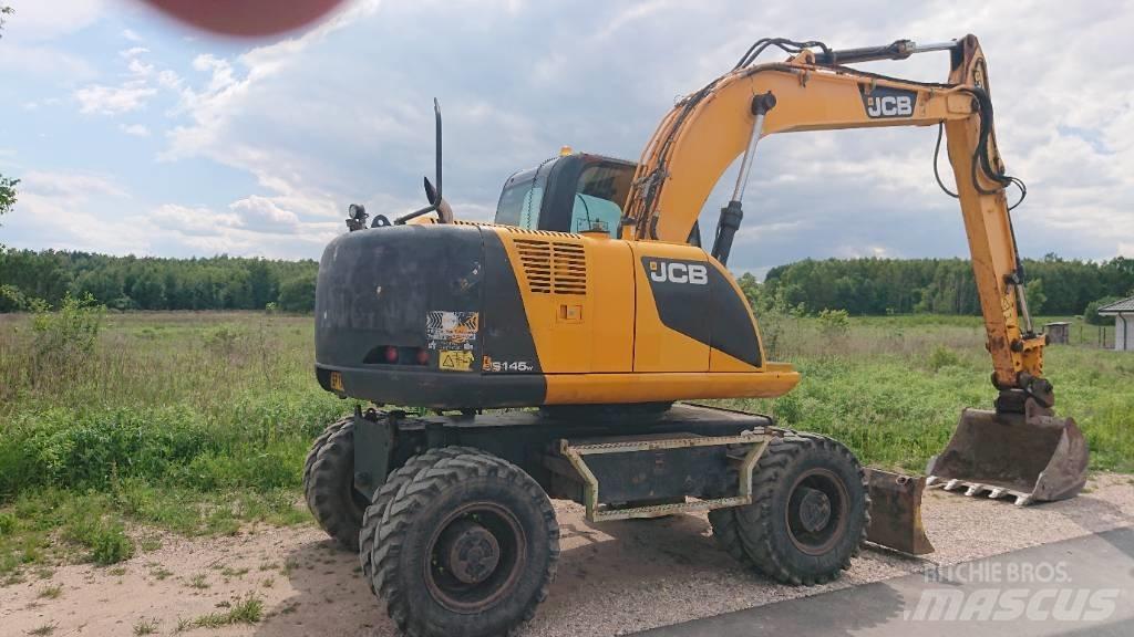 JCB JS 145 W Gumikerekes kotrók