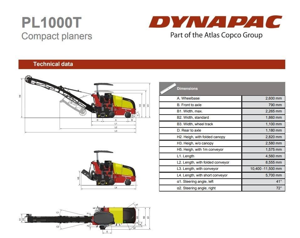Dynapac PL1000T Aszfalt marók
