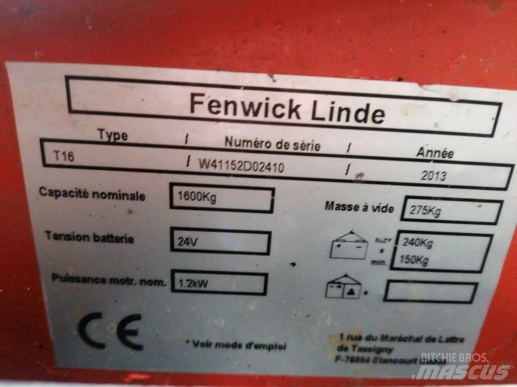 Linde T16 Alacsony emelőkocsi