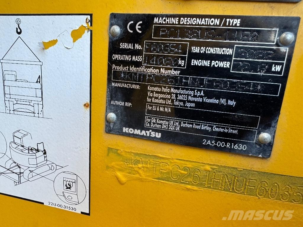 Komatsu PC 138 US-11 Lánctalpas kotrók