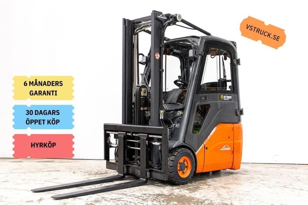 Linde E 16 Elektromos targoncák
