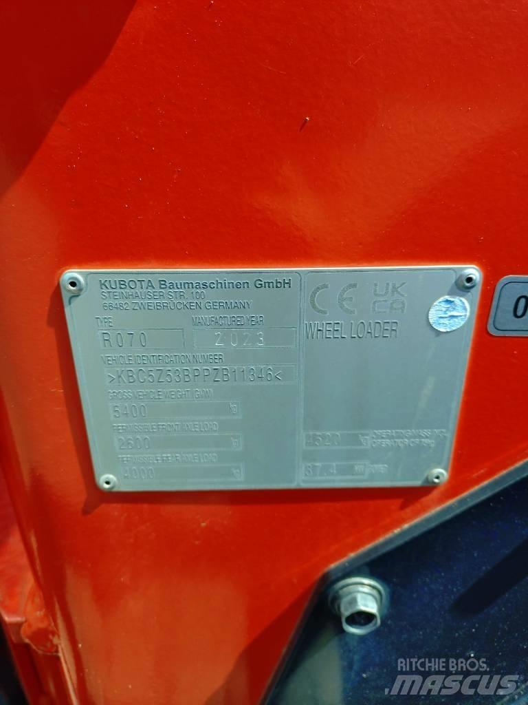 Kubota R 070 Gumikerekes homlokrakodók