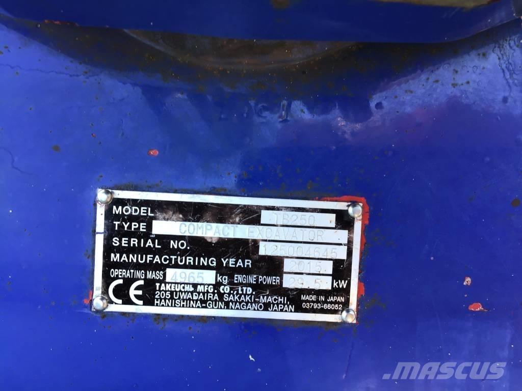 Takeuchi TB 250 Mini kotrók < 7t
