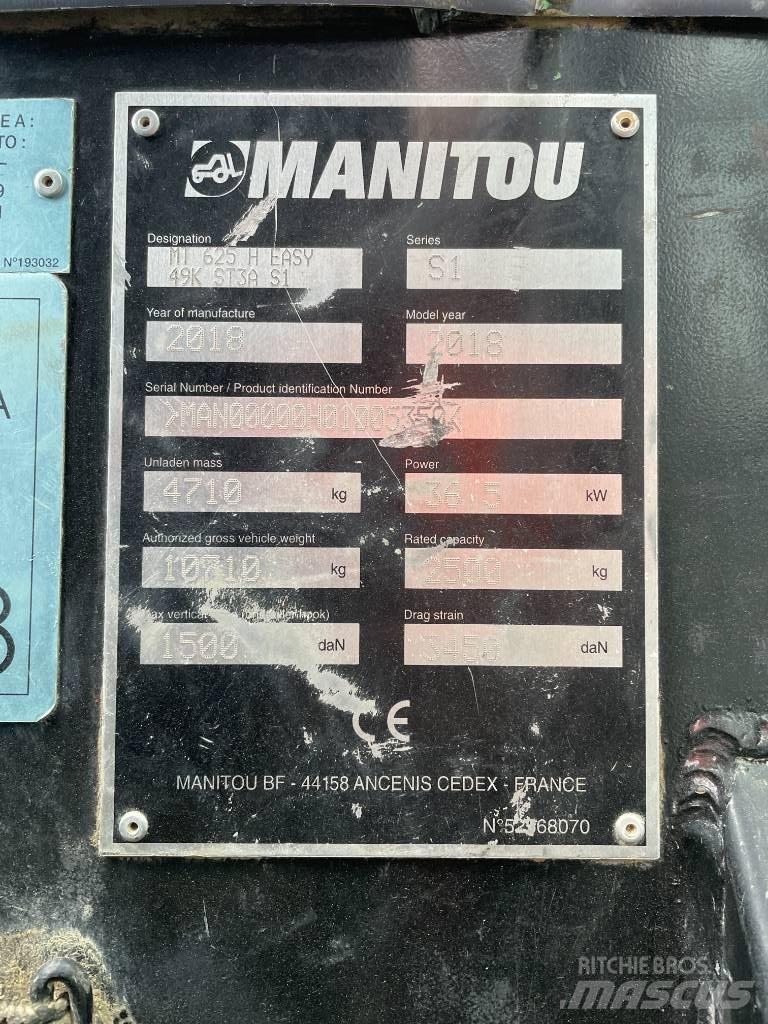 Manitou MT 625 H Teleszkópos rakodók