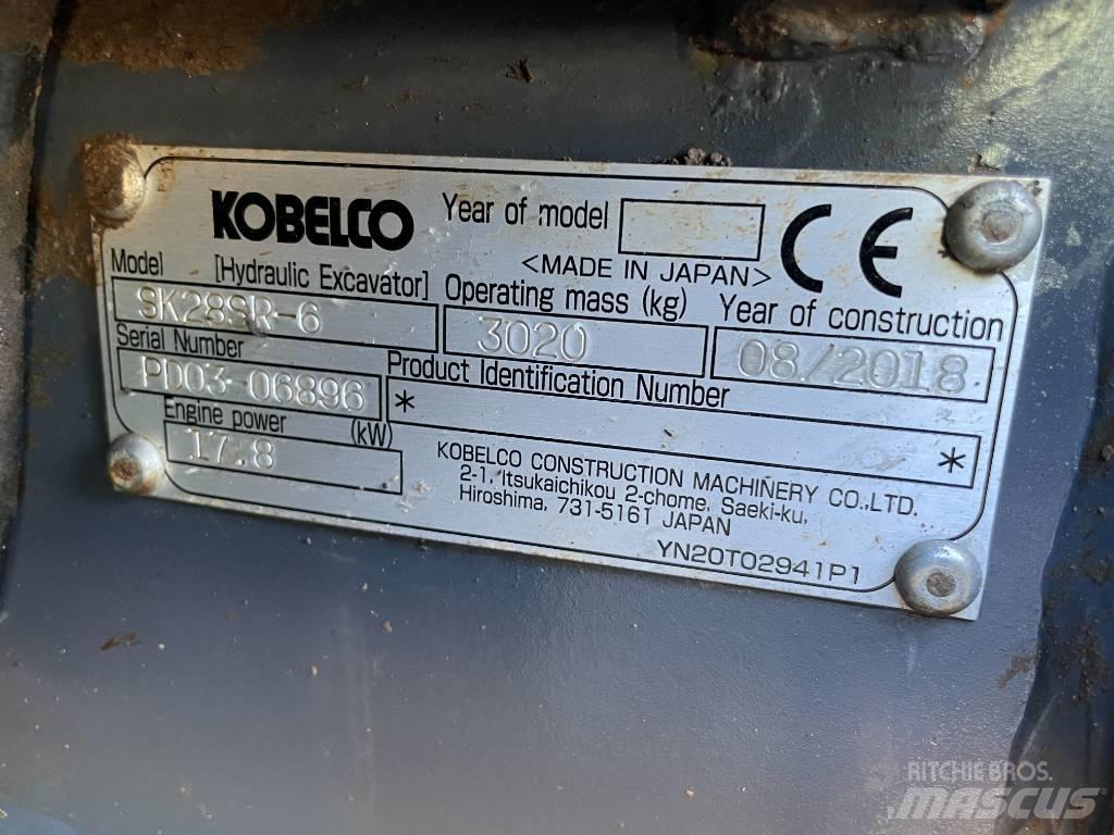 Kobelco SK 28 SR Mini kotrók < 7t
