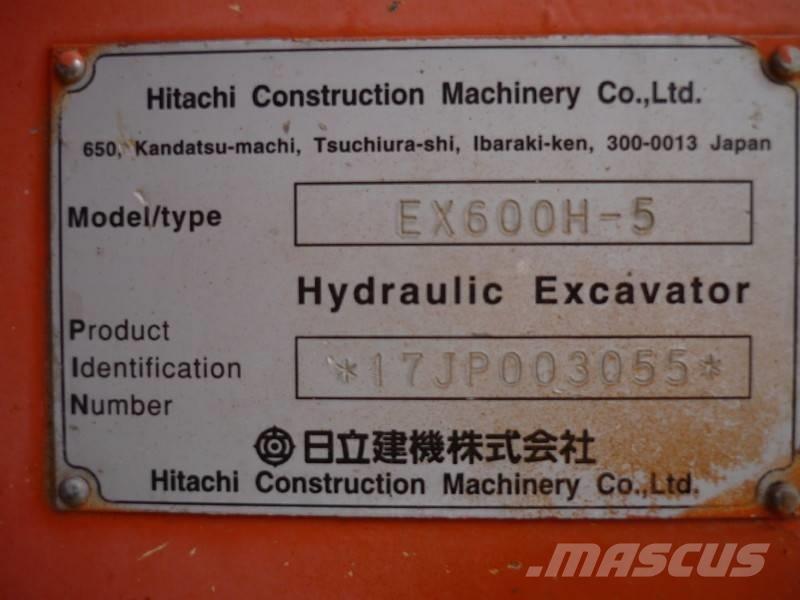 Hitachi EX 600 H-5 Lánctalpas kotrók