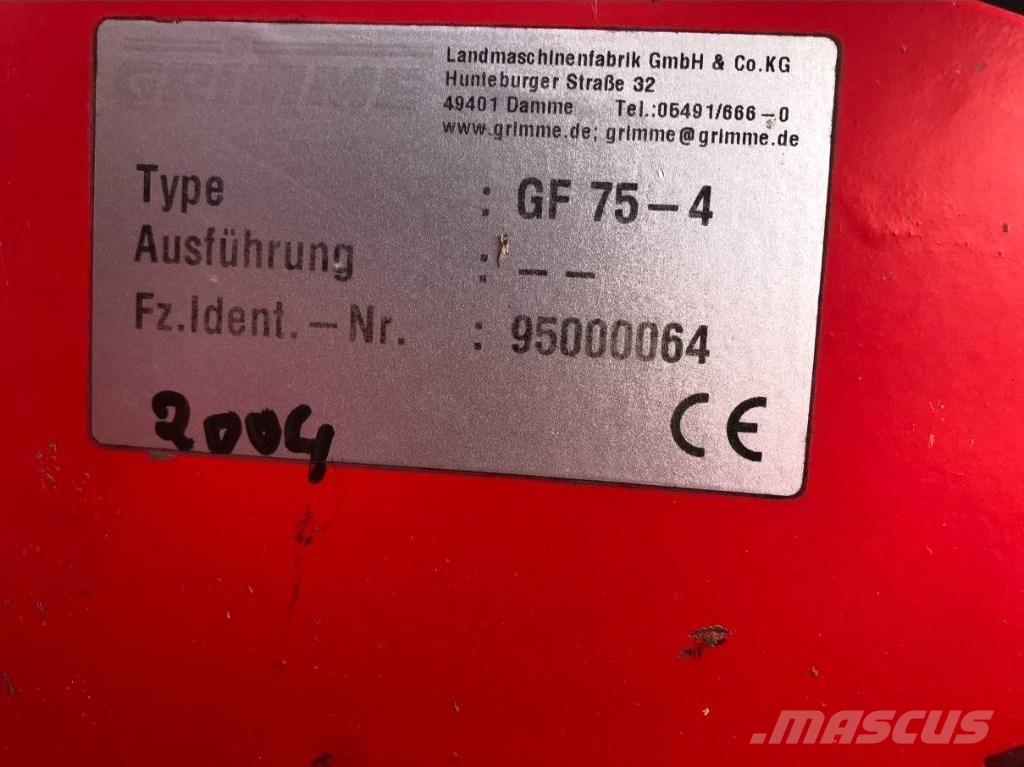 Grimme GF 75-4 Bakhátfelhúzók