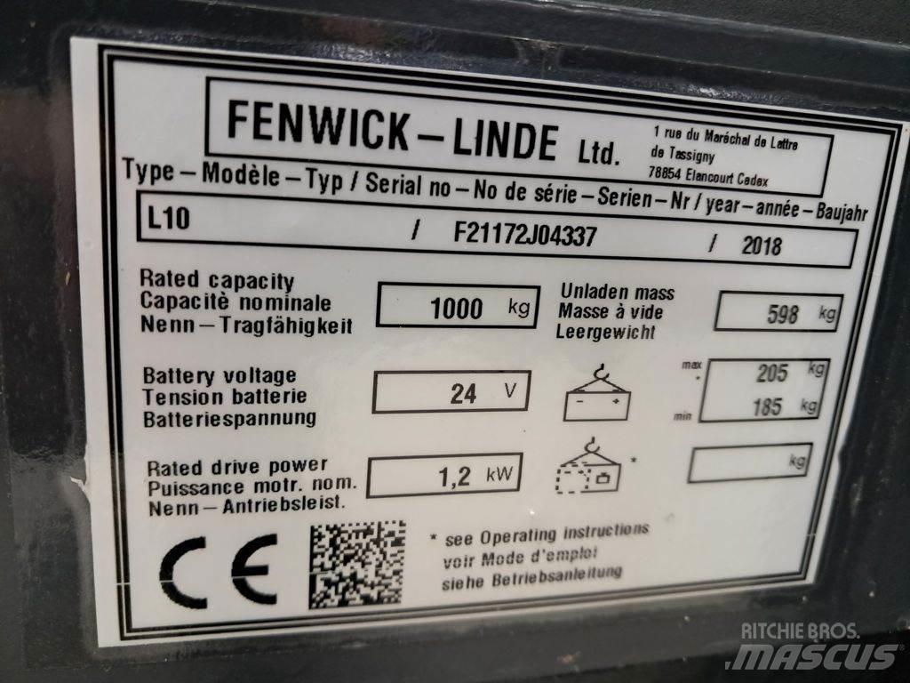Linde L10 Gyalogkíséretű targonca