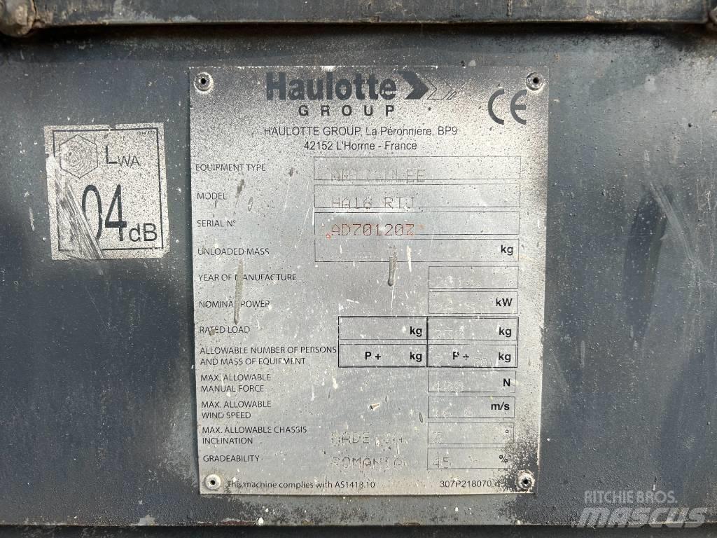 Haulotte HA16RTJ Karos emelők