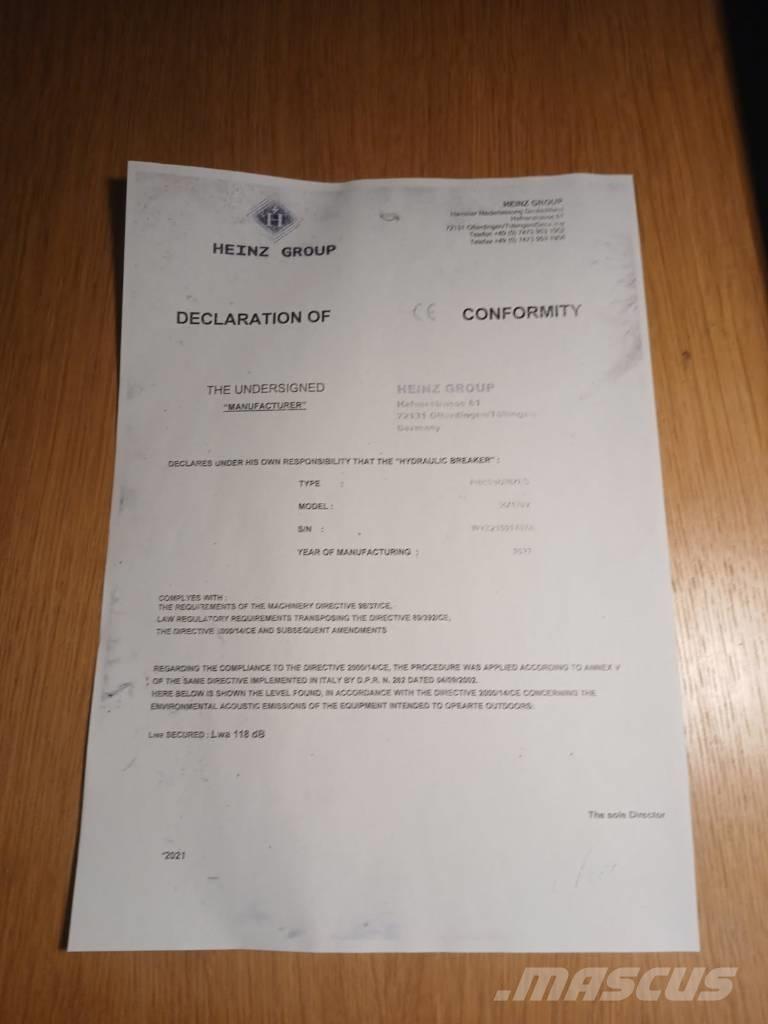 Mustang HM1900 Fejtőgépek