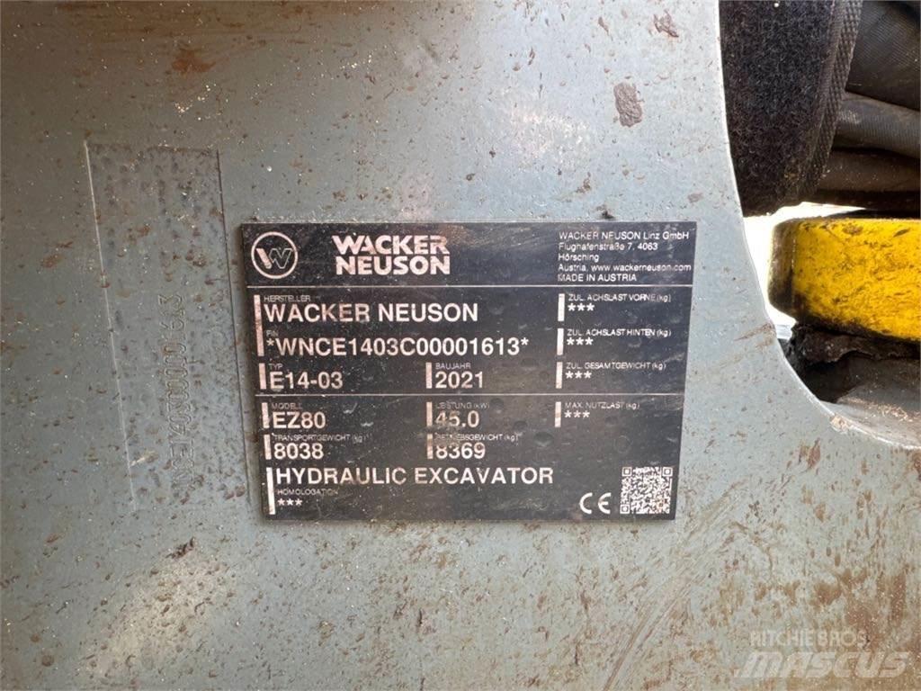 Wacker Neuson EZ80 Lánctalpas kotrók