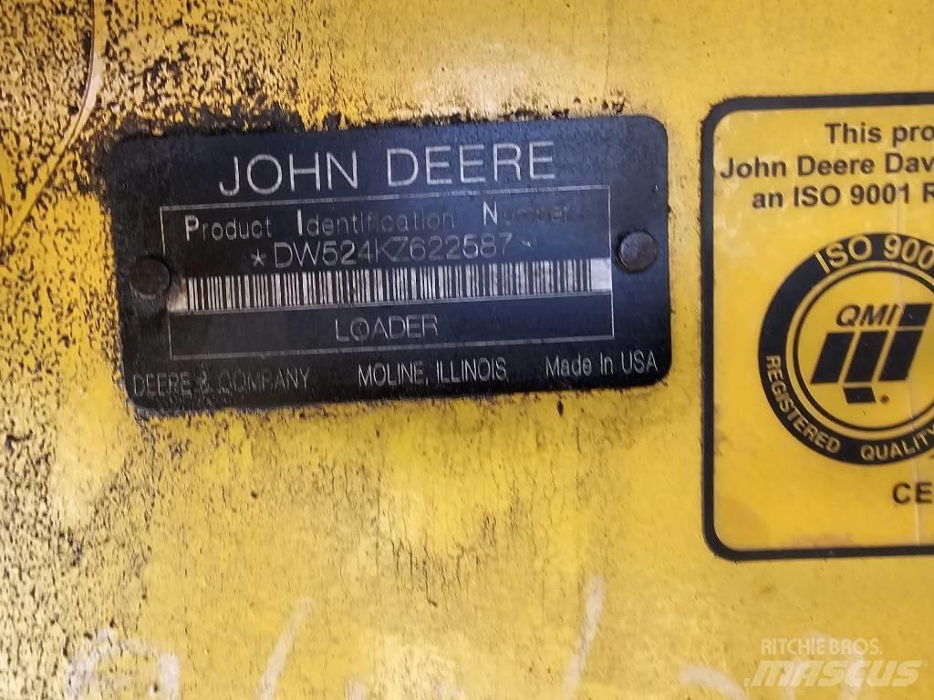 John Deere 524 K Gumikerekes homlokrakodók