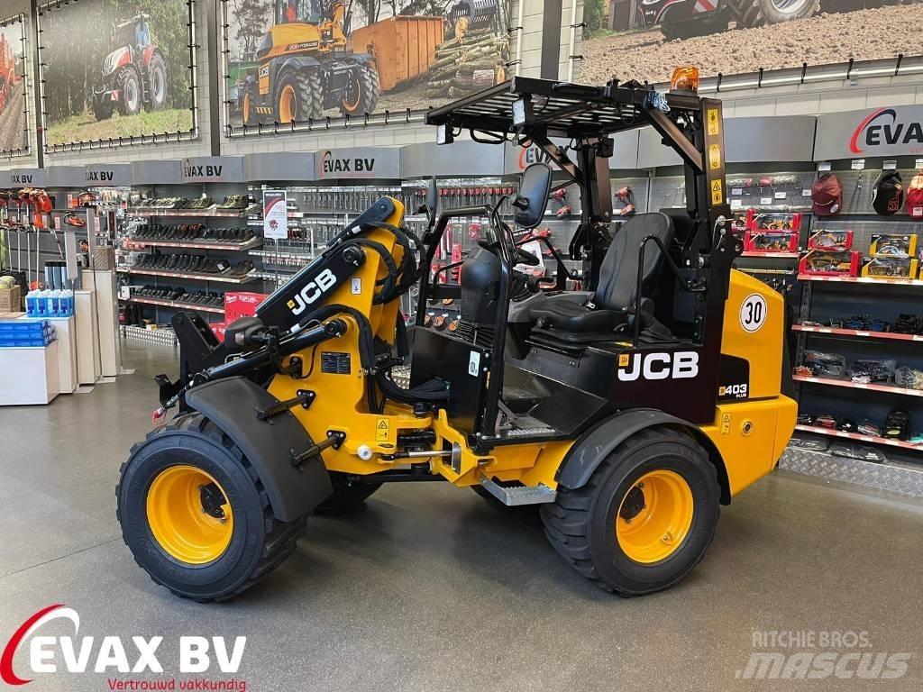 JCB 403 Plus Gumikerekes homlokrakodók