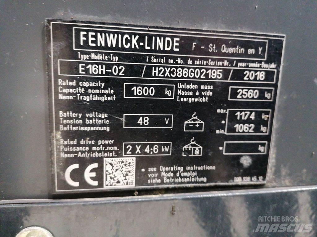 Linde E16H-02 Elektromos targoncák