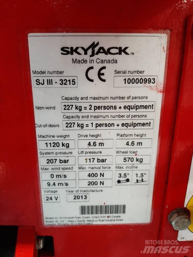 SkyJack SJIII 3215 Ollós emelők