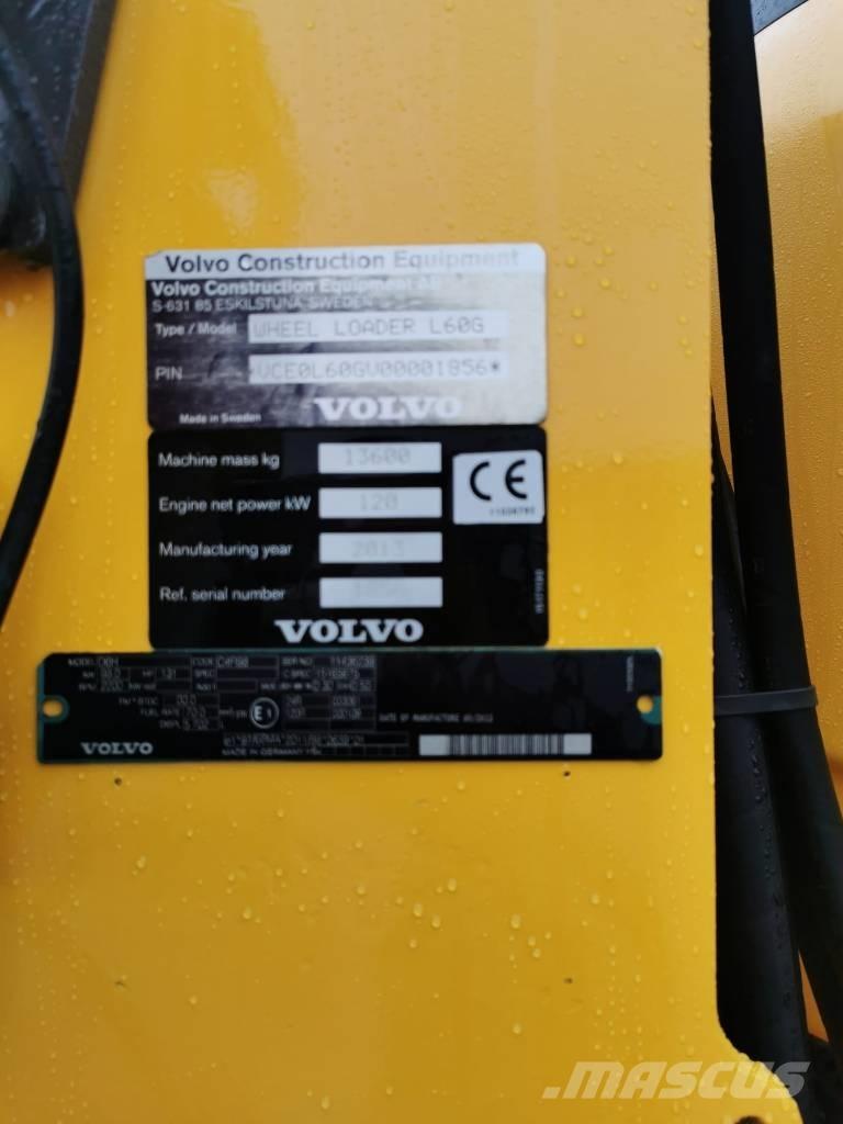 Volvo L60G Gumikerekes homlokrakodók