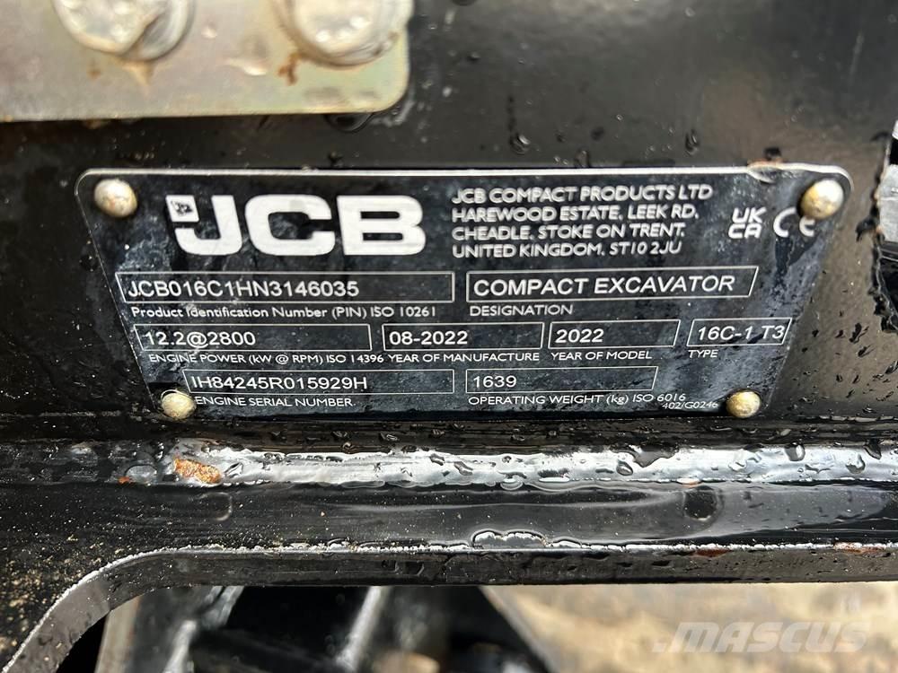 JCB 16C-1 Mini kotrók < 7t