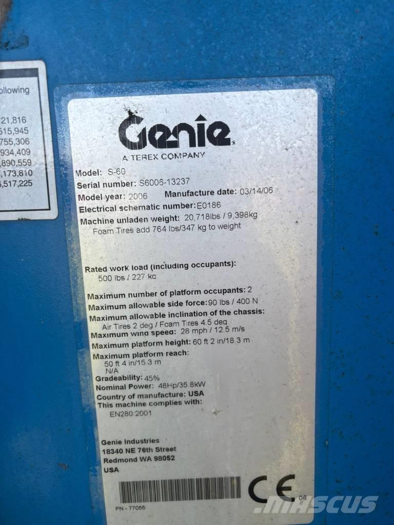 Genie S 60 Teleszkópos emelők