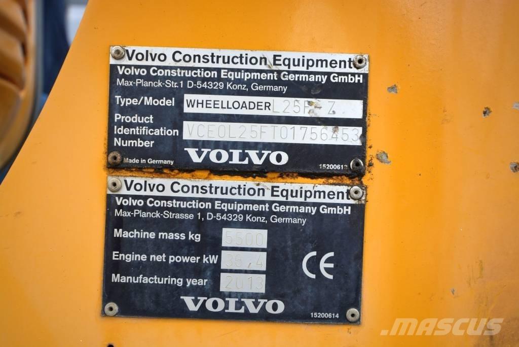 Volvo L 25 F Z Gumikerekes homlokrakodók