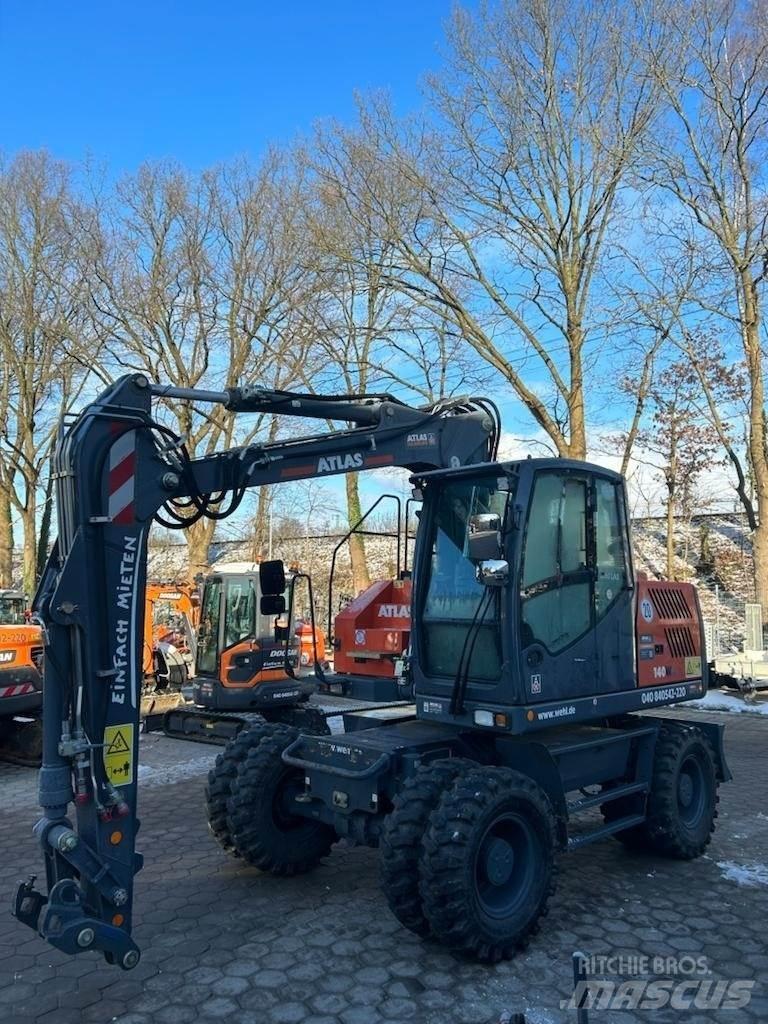 Atlas 140W-BLUE Gumikerekes kotrók
