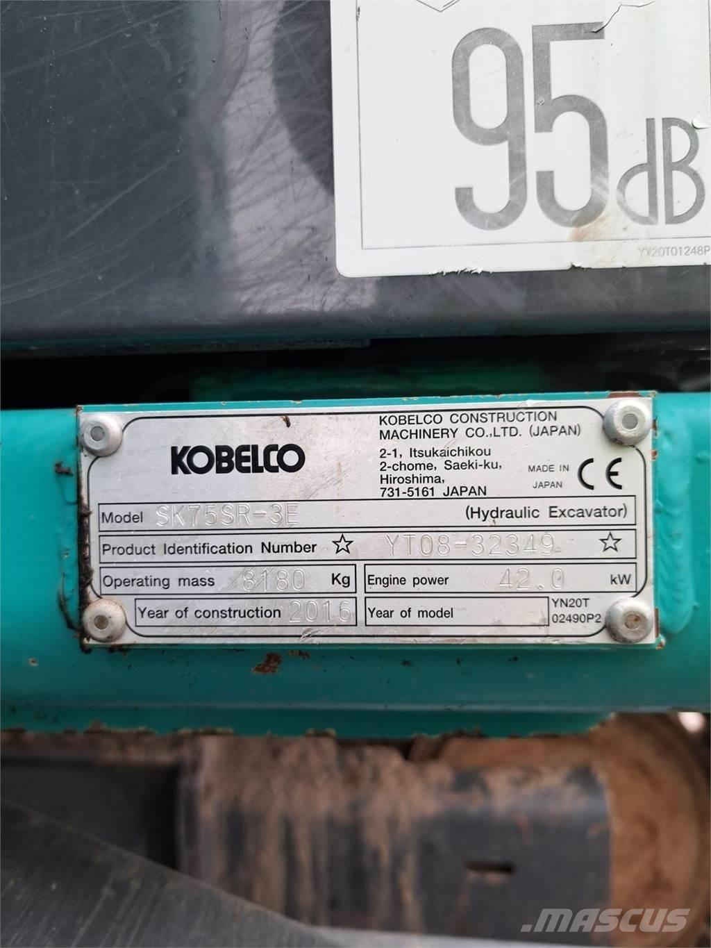 Kobelco SK75SR-3E Mini kotrók < 7t