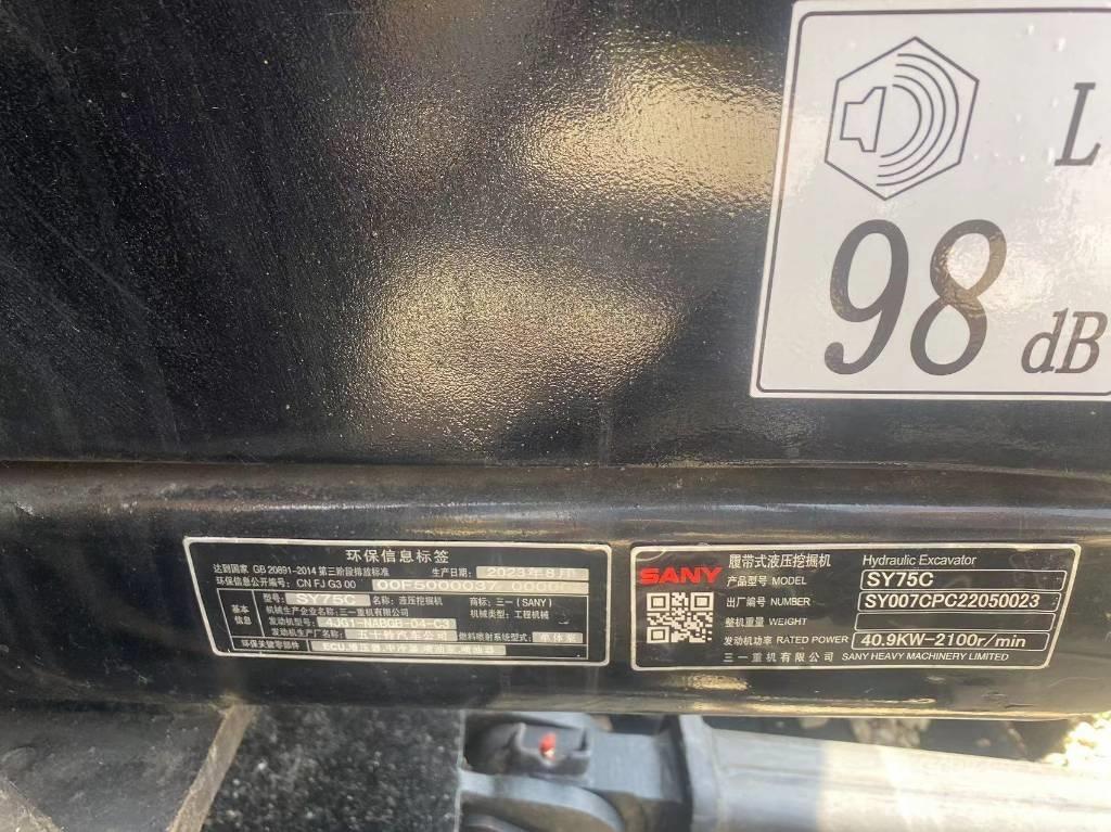 Sany SY75C Lánctalpas kotrók