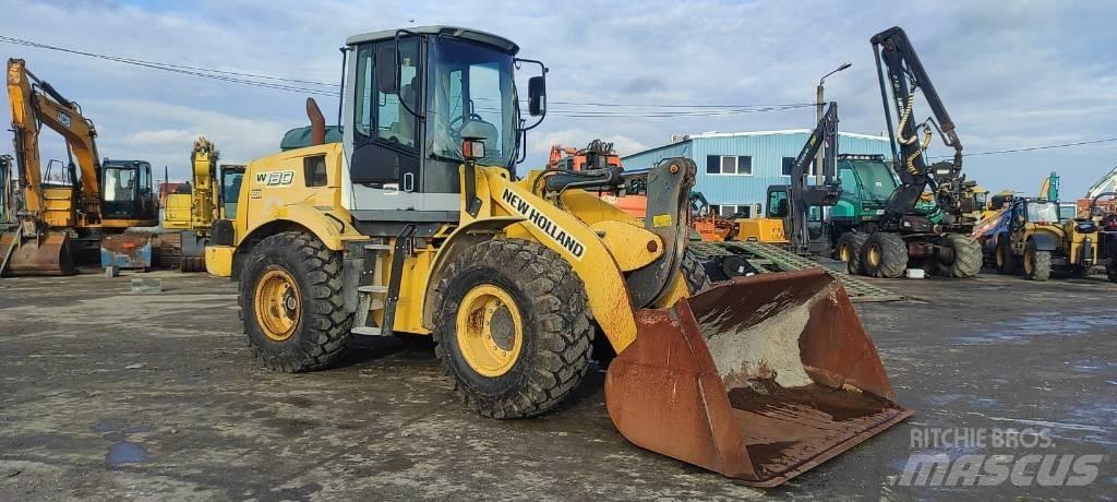 New Holland W 130 Gumikerekes homlokrakodók