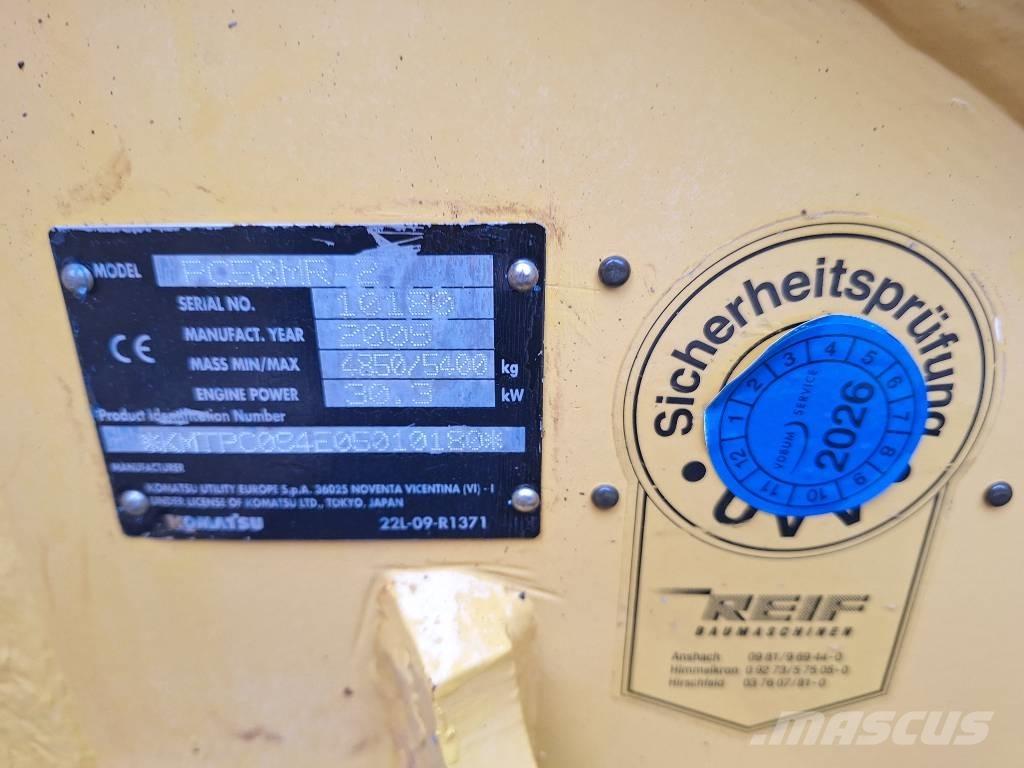 Komatsu PC 55 MR-2 Mini kotrók < 7t