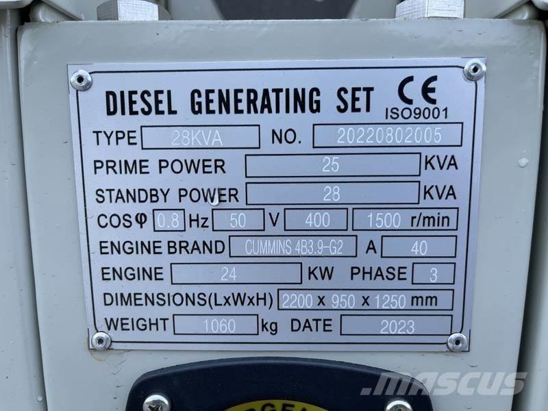 Cummins 28 kVA Dízel áramfejlesztők