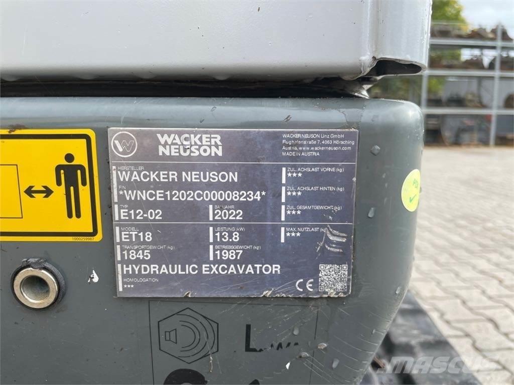 Wacker Neuson ET18 Lánctalpas kotrók