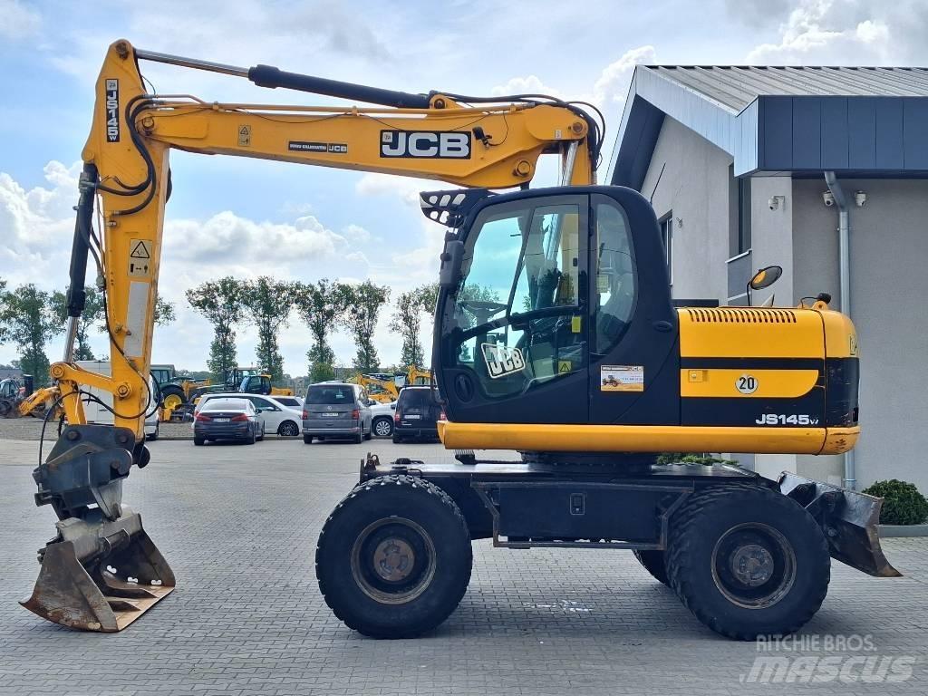 JCB JS 145 W Gumikerekes kotrók
