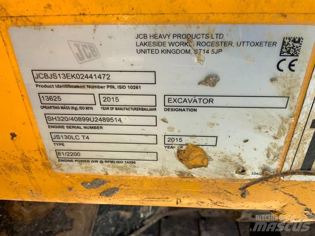 JCB JS 130 LC Lánctalpas kotrók