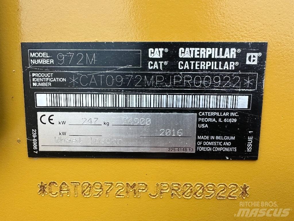 CAT 972 M Gumikerekes homlokrakodók