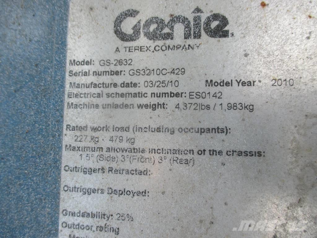 Genie GS 2632 Ollós emelők