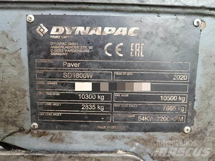 Dynapac SD1800W Aszfalt terítõ gépek