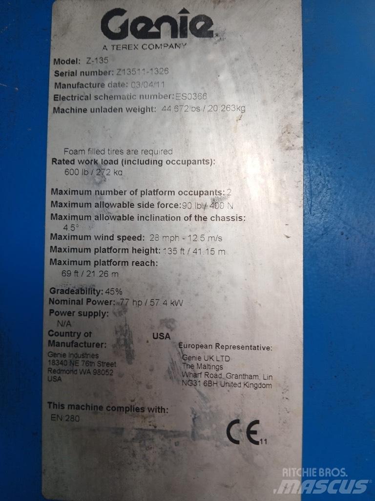 Genie Z 135/70 Karos emelők
