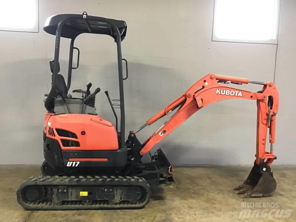 Kubota U 17 Mini kotrók < 7t