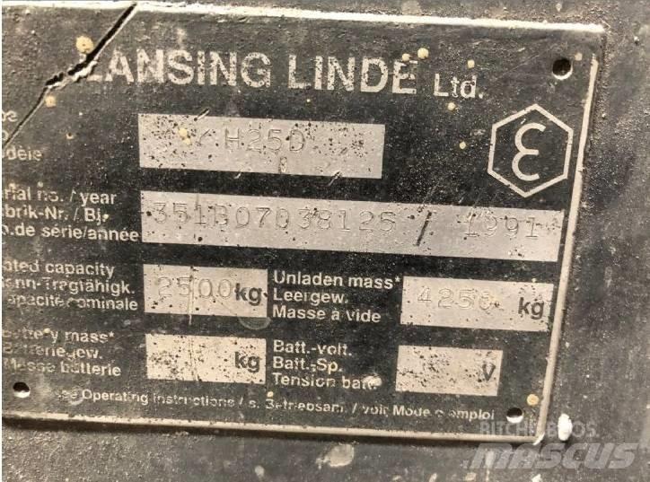 Linde H25D Dízel targoncák