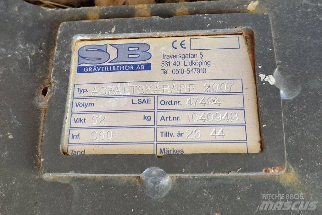 SB Asfaltskärare S60 Vágószerkezetek